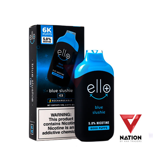 BLVK ELLO PLUS BLUE SLUSHIE 5.0% 6000 PUFFS