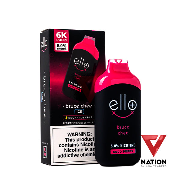 BLVK ELLO PLUS BRUCE CHEE 5.0% 6000 PUFFS