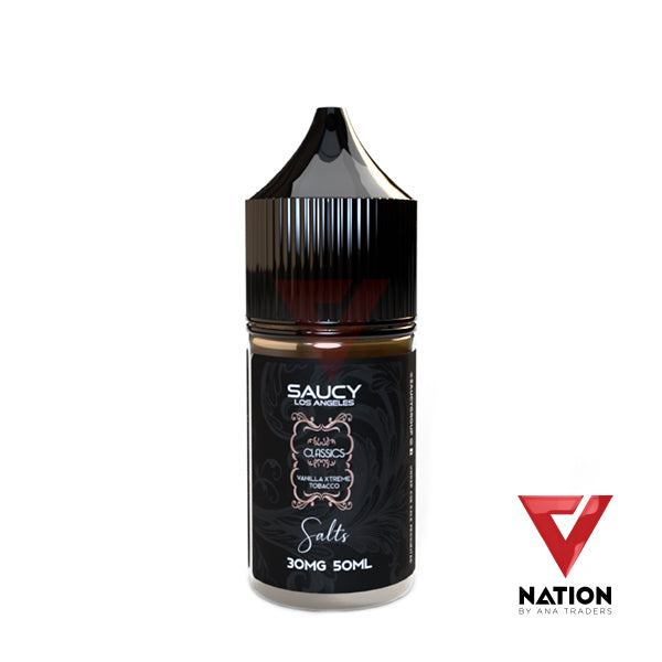 VANILLA XTREME TOBACCO 30ML BY SAUCY CLASSICS SALTS