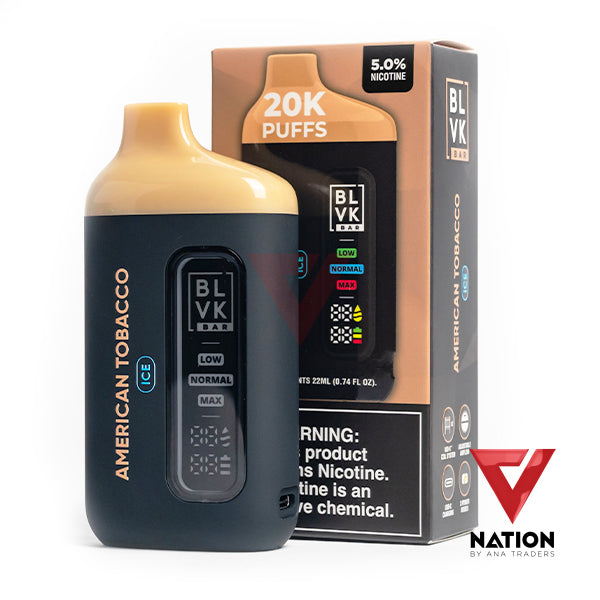 BLVK BAR AMERICAN TOBACCO ICE 5% 20K PUFFS