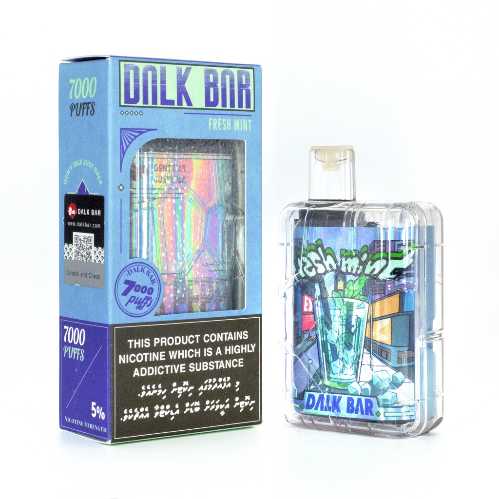 DALKBAR FRESH MINT 5% 7000 PUFFS