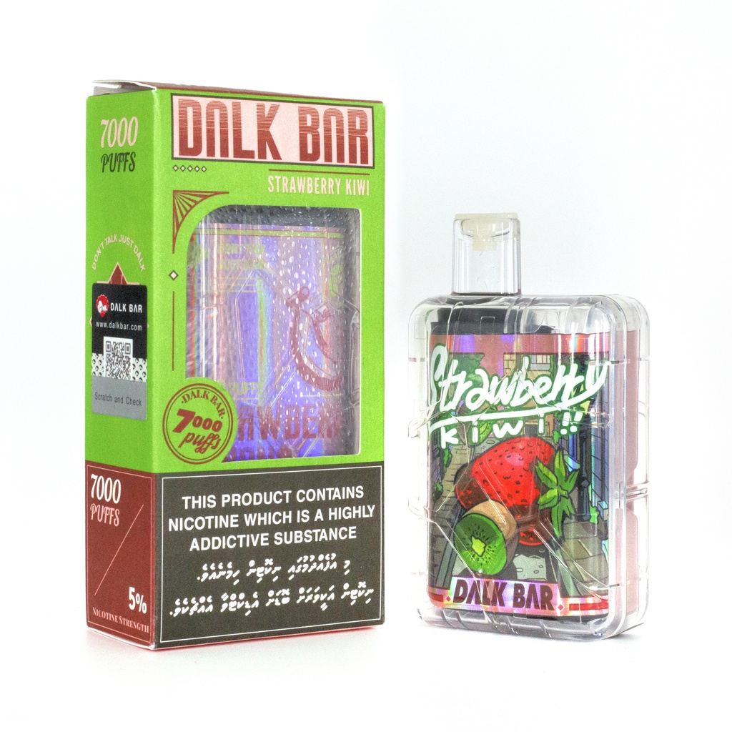 DALKBAR STRAWBERRY KIWI 5% 7000 PUFFS