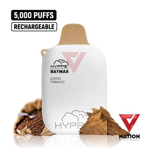 HYPPE BAYMAX COFFEE TOBACCO 5% 5000 PUFFS