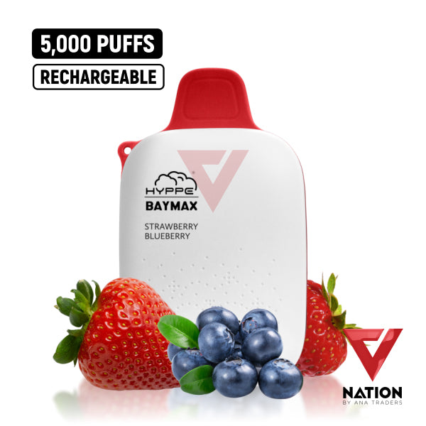 HYPPE BAYMAX STRAWBERRY BLUEBERRY 5% 5000 PUFFS