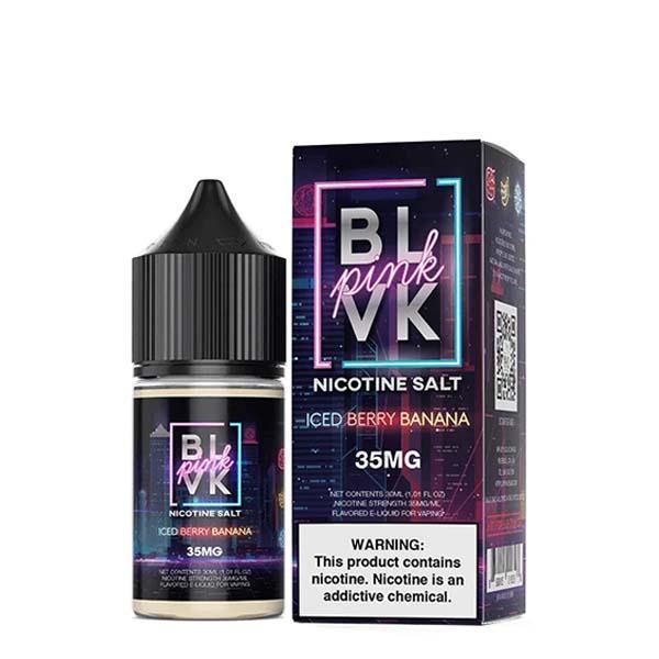 ICED BERRY BANANA 30ML PINK BY BLVK PREMIUM E-LIQUID SALTS