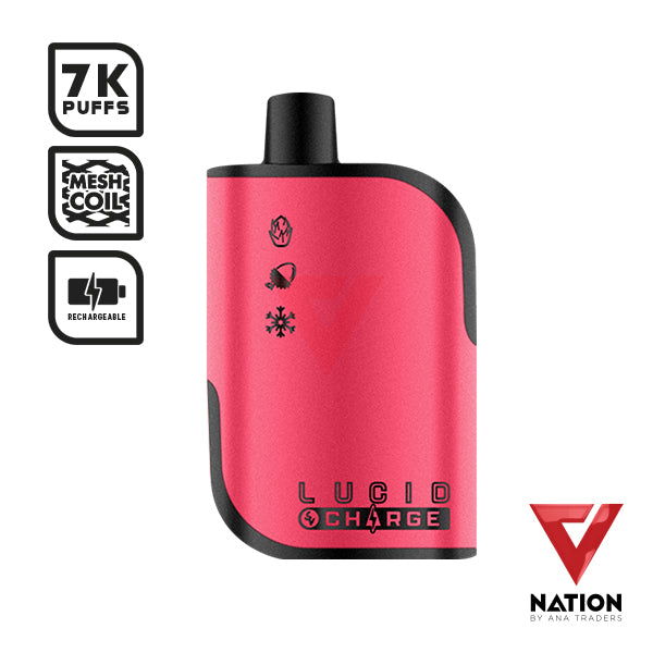 LUCID CHARGE DRAGON LYCHEE 5% 7000 PUFF