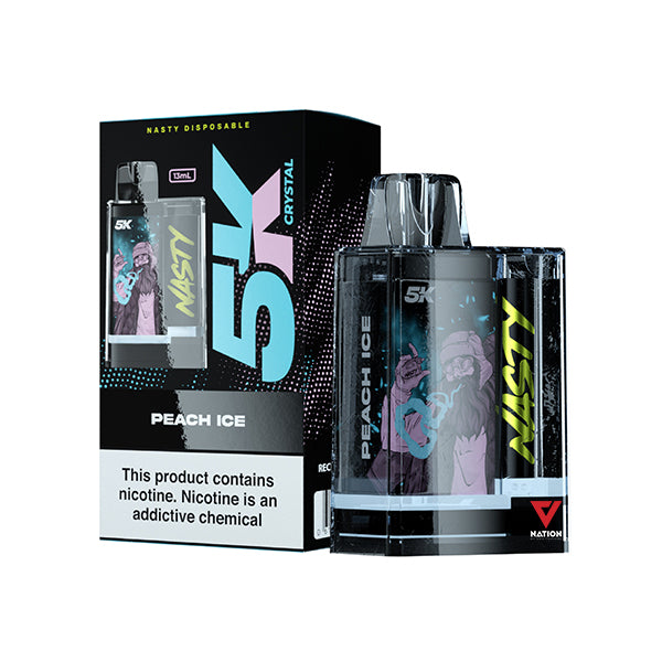 NASTY FIX PEACH ICE 5000 PUFF 5%