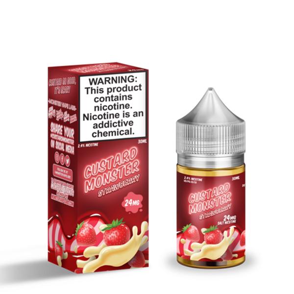 STRAWBERRY 30ML BY CUSTARD MONSTER EJUICE SALT
