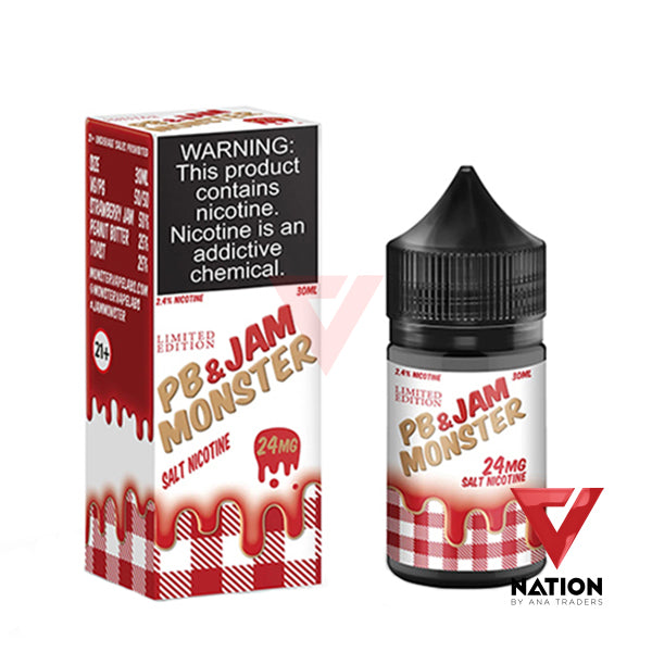 PB & STRAWBERRY 30ML BY JAM MONSTER