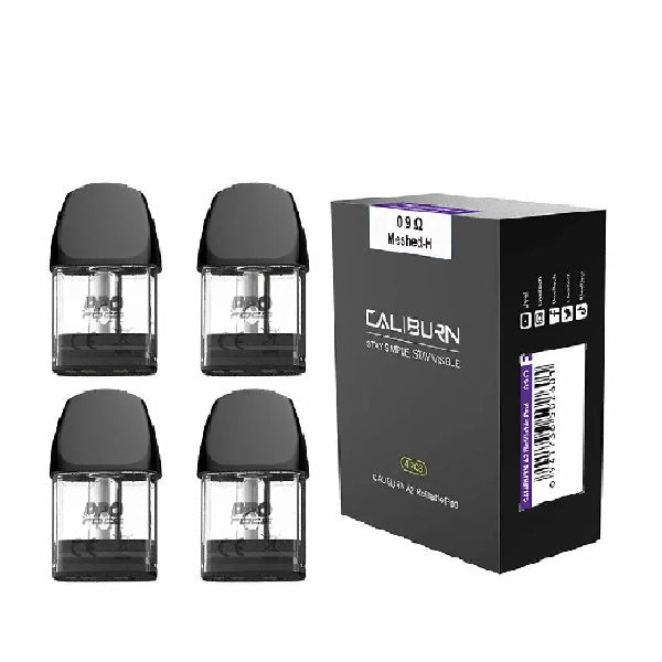 UWELL CALIBURN A2 REFILLABLE POD 0.9 OHMS (TOP-FILLING) BOX OF 4