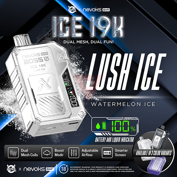 NEVOKS BAR ICE WATERMELON ICE 2% 19K PUFFS (LUSH ICE)