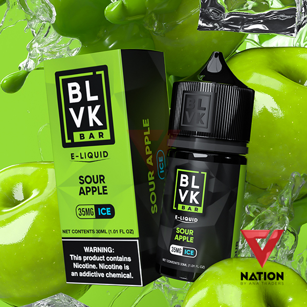 SOUR APPLE 30ML BY BLVK BAR